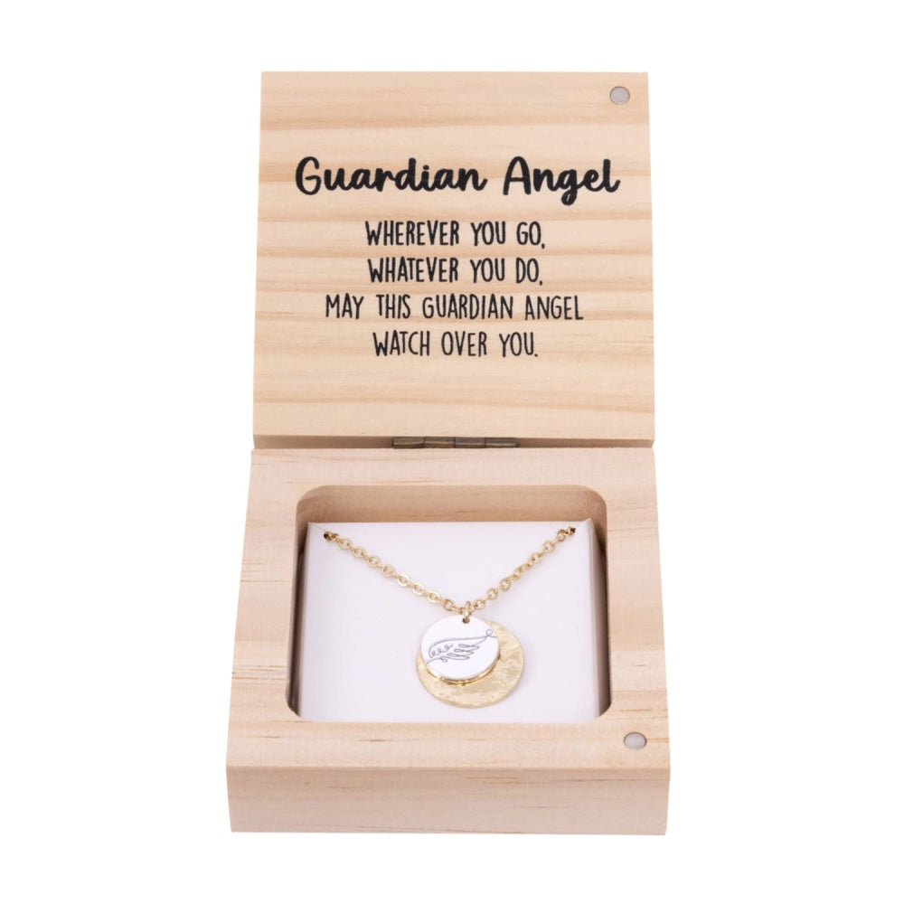 Heart &amp; Soul Guardian Angel Necklace