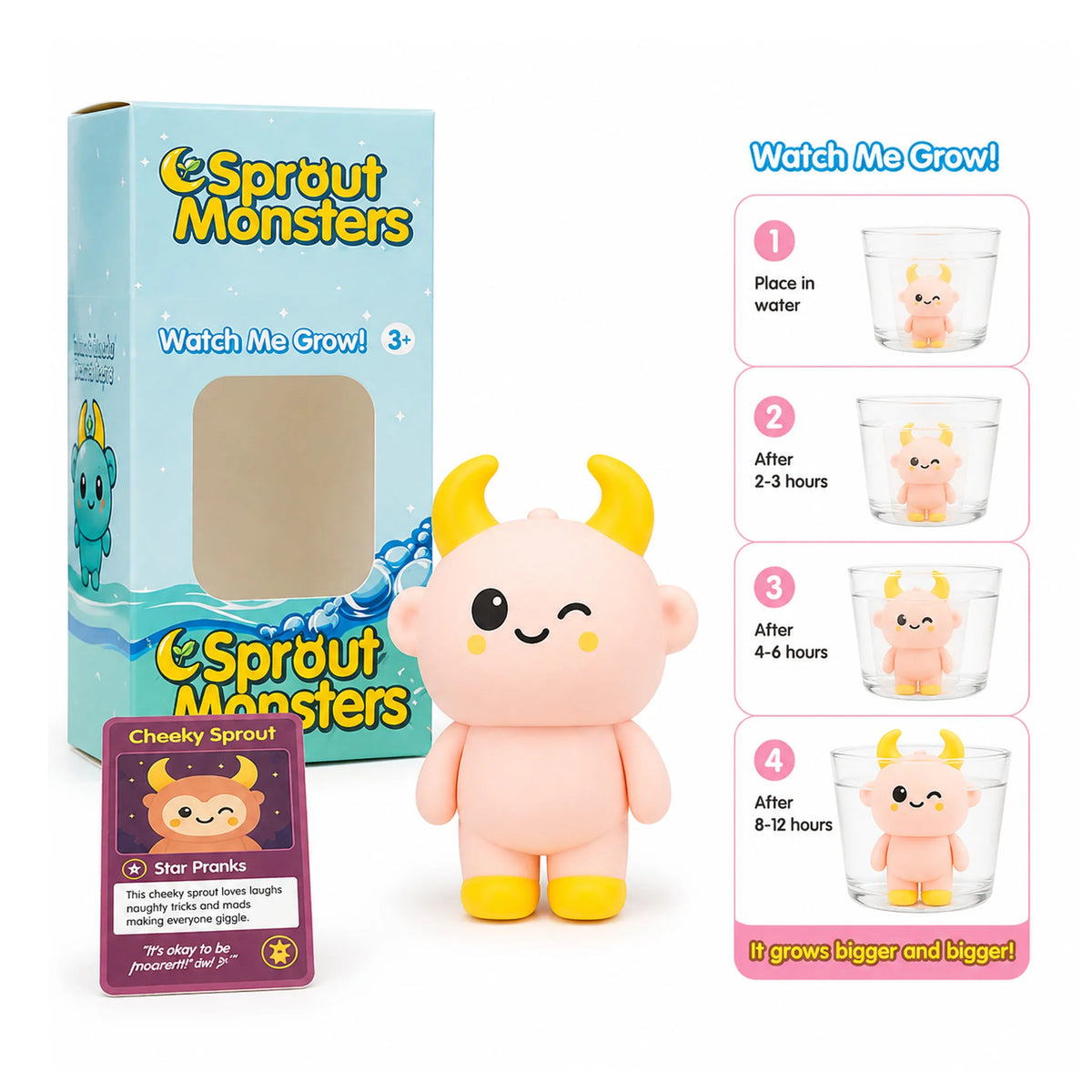 Growing And Sprout Monster - 4 Sytles