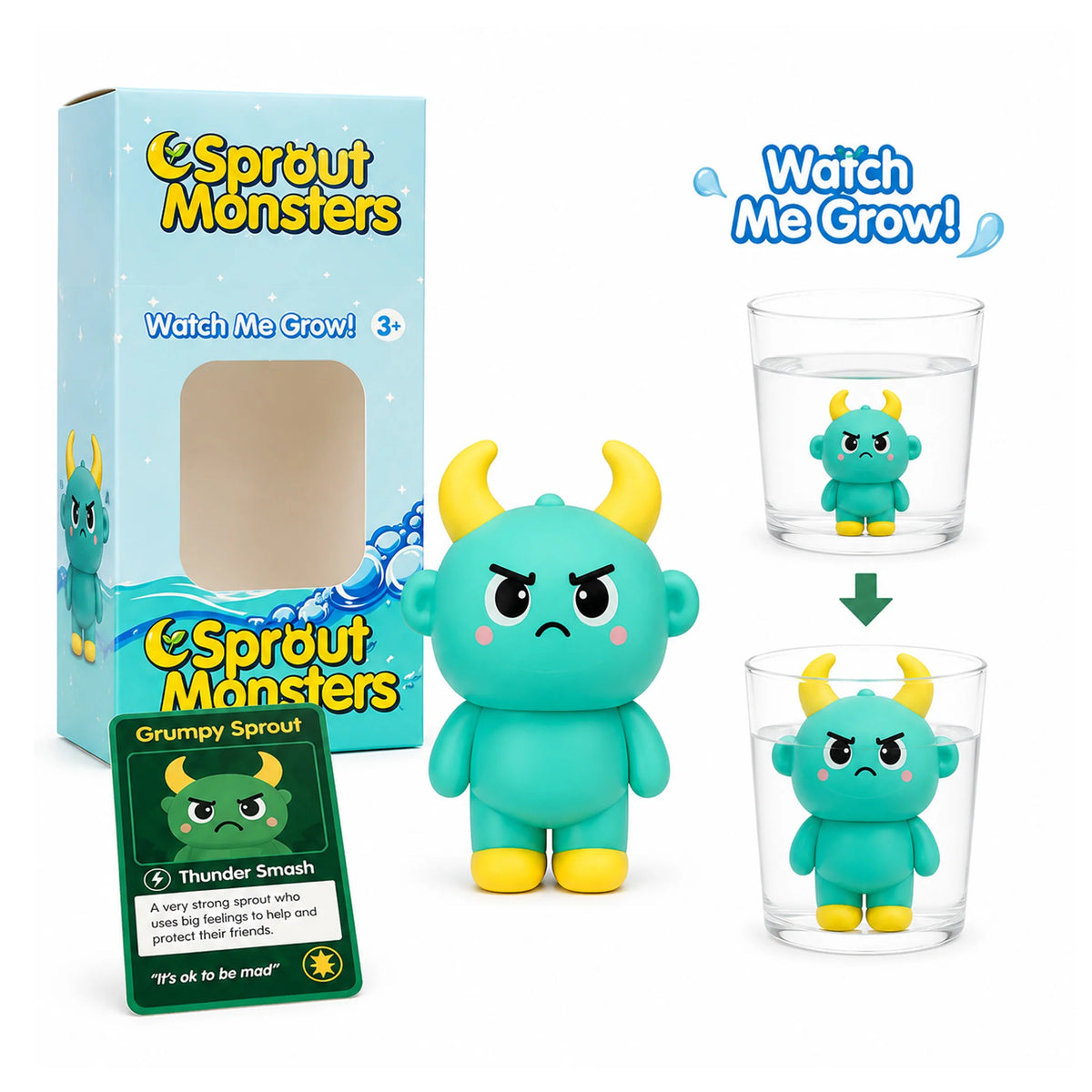 Growing And Sprout Monster - 4 Sytles