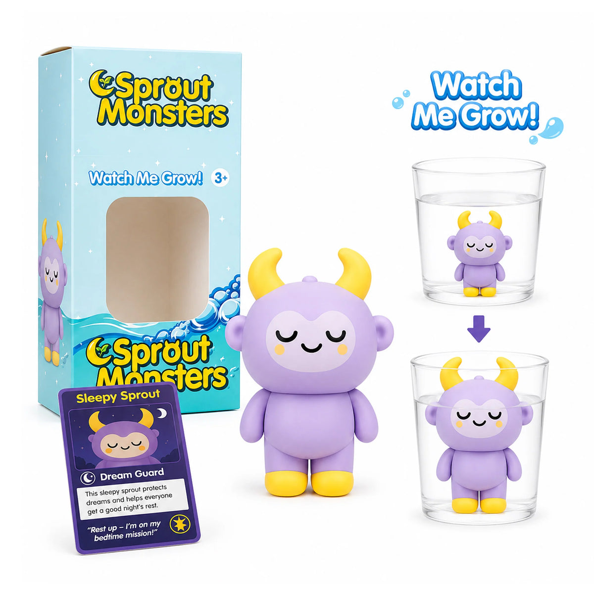 Growing And Sprout Monster - 4 Sytles