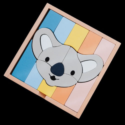 Stellavan & Papa - 3-in-1 Small Block Puzzle, Koala