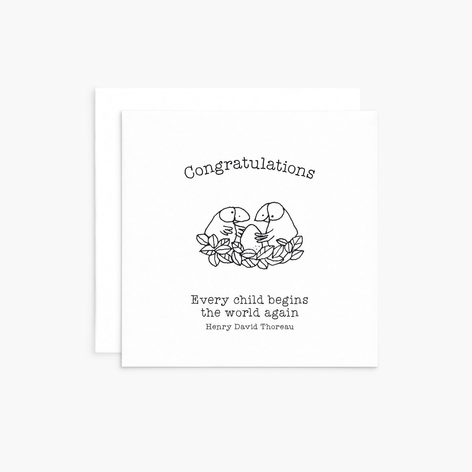 Twigseeds Mini Baby Card - Begin the world again