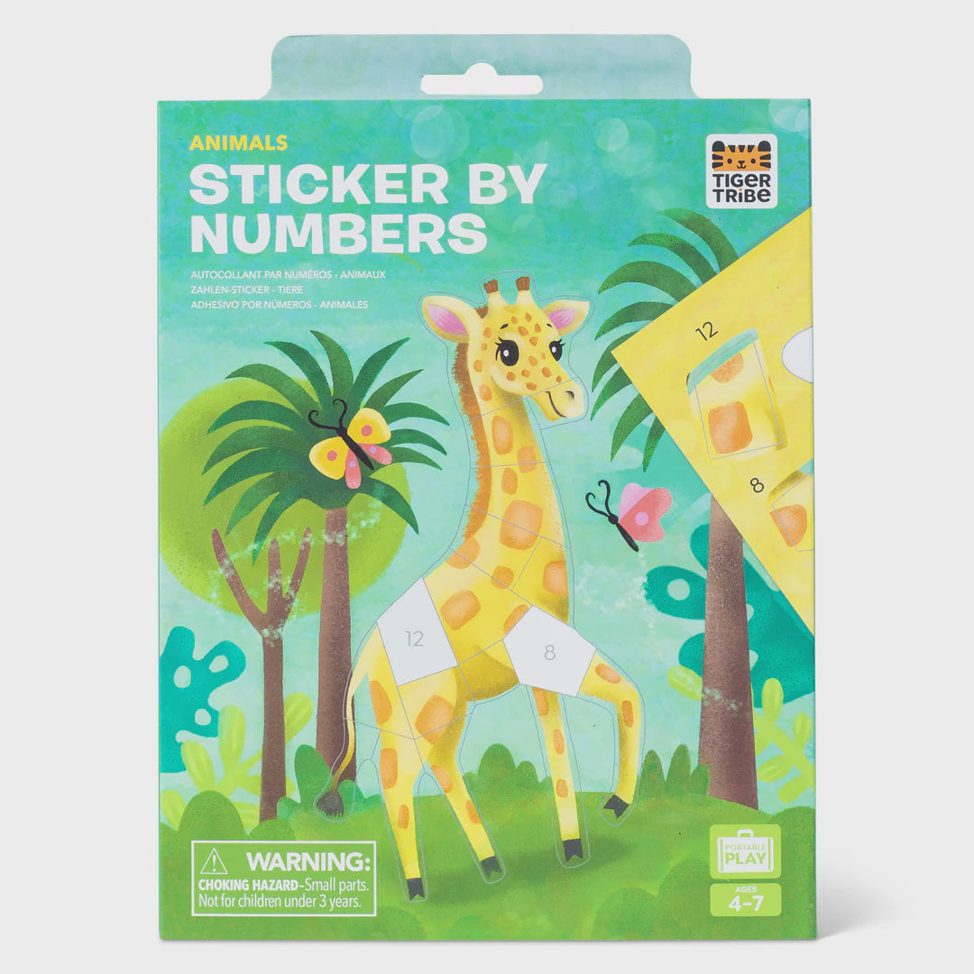 Tiger Tribe - Sticker By Numbers - Animals
