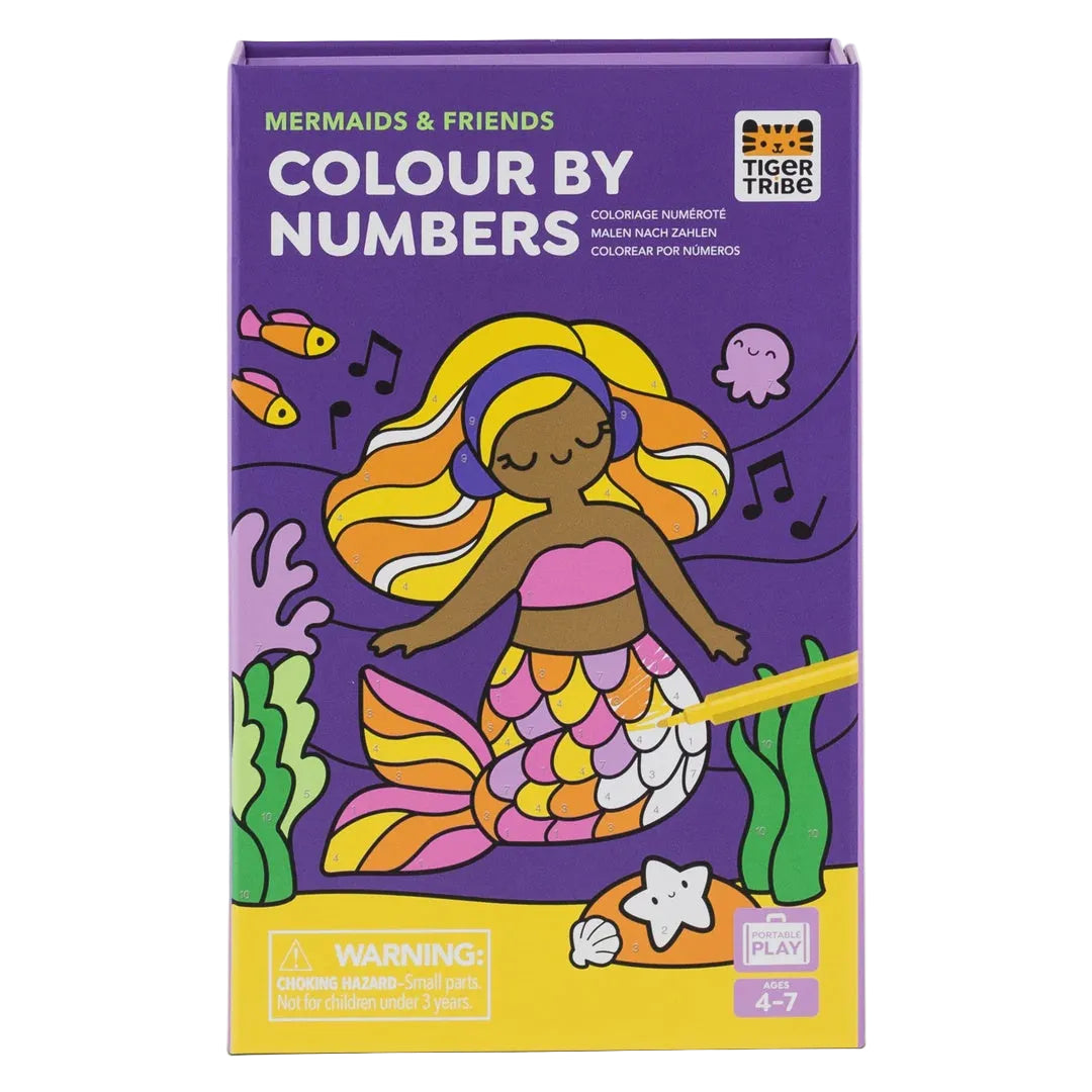 Colour By Numbers - Mermaids and Friends
