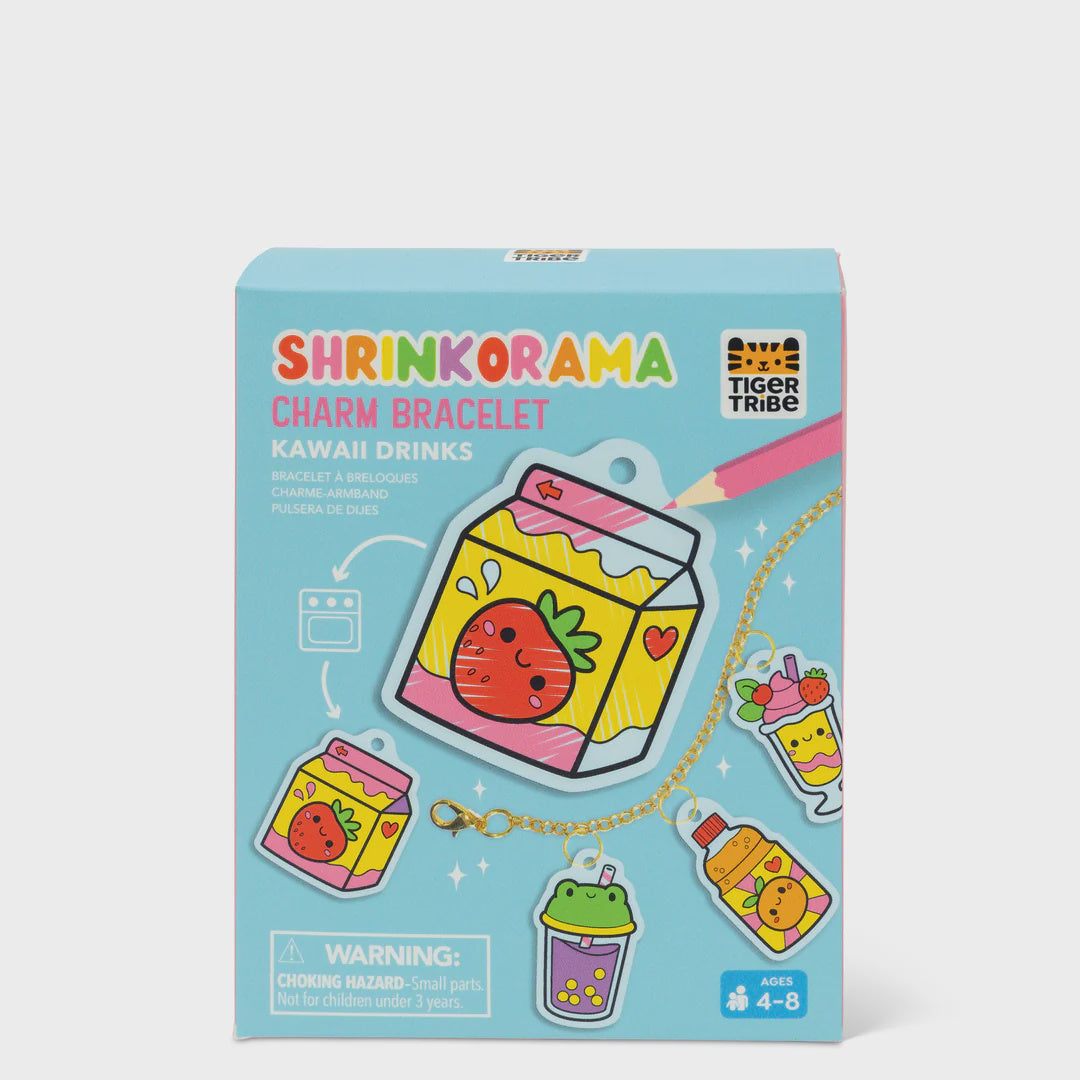 Tiger Tribe | Shrinkorama -  Charm Bracelet - Kawaii Drinks