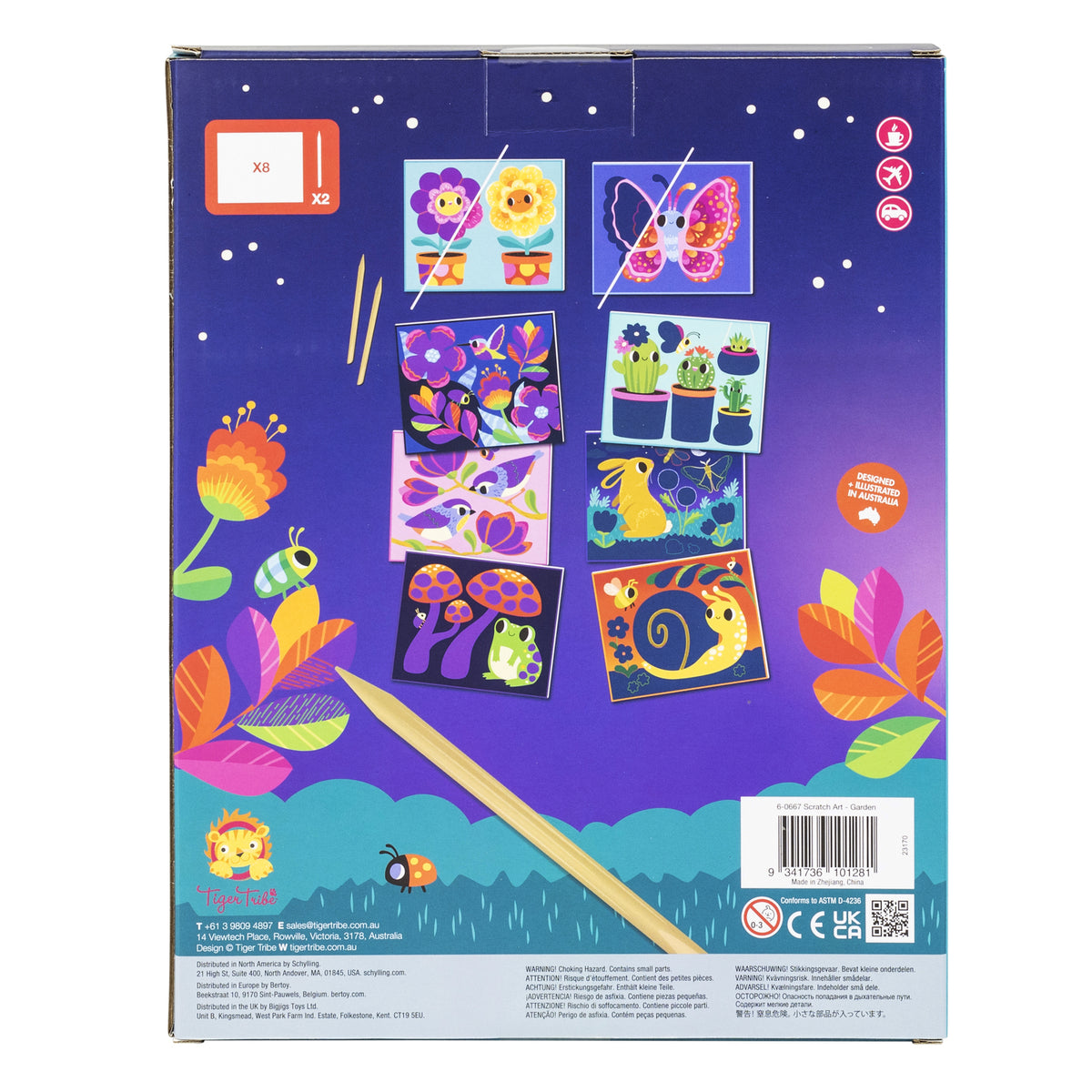 Tiger Tribe | Scratch  Art - Garden