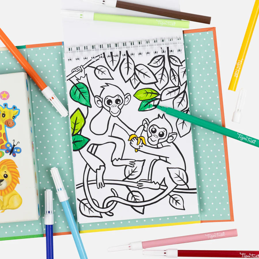 Tiger Tribe - Colouring Set - Zoo