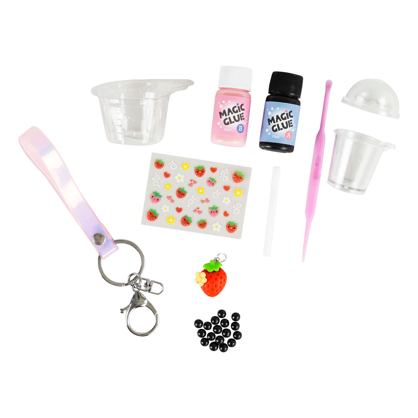 Bag Charm Kit - Strawberry Bubble Teac