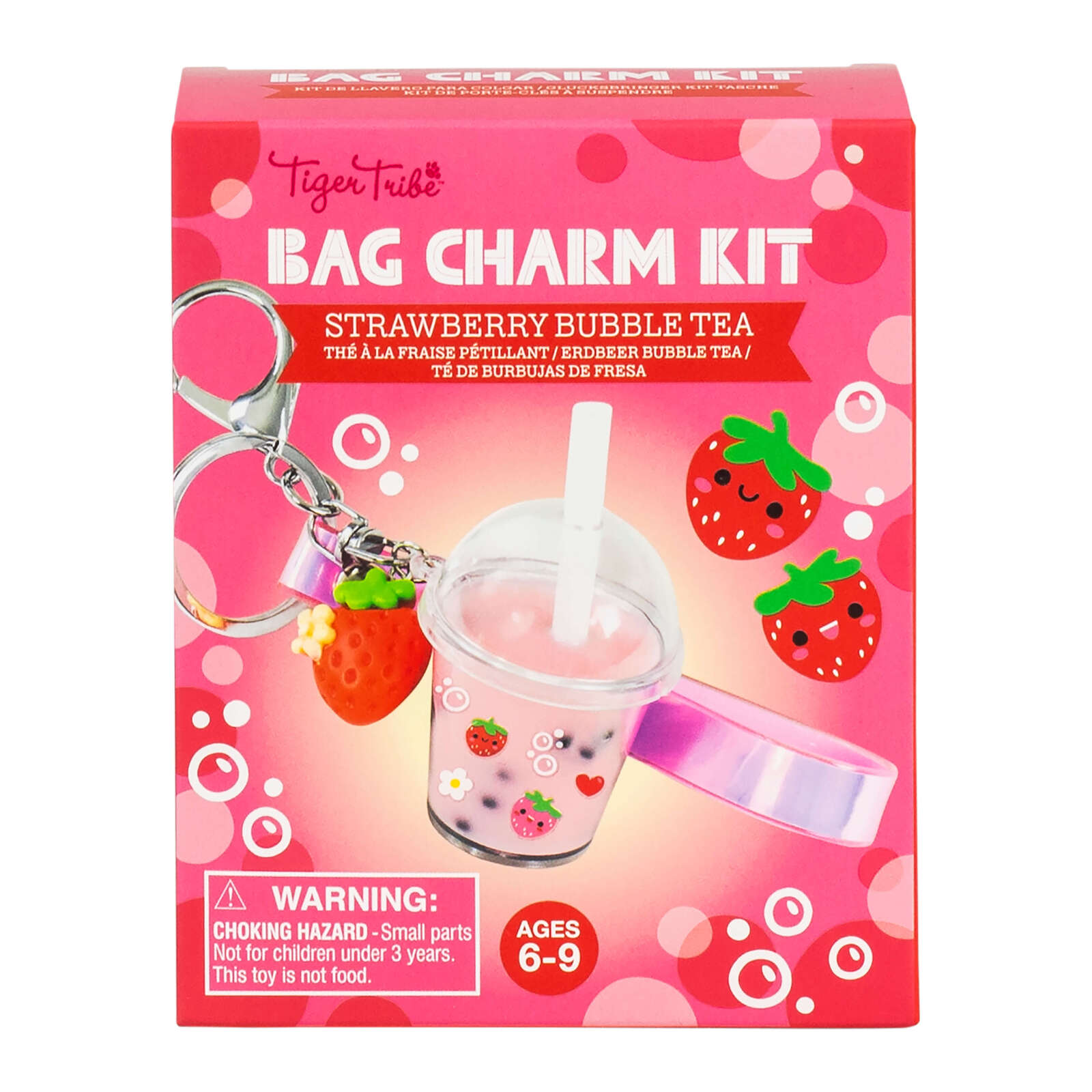 Bag Charm Kit - Strawberry Bubble Teac