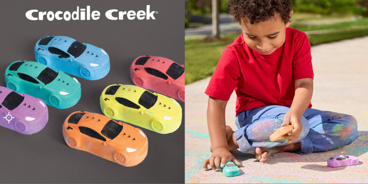 Crocodile Creek | Sidewalk Chalk | Race Cars