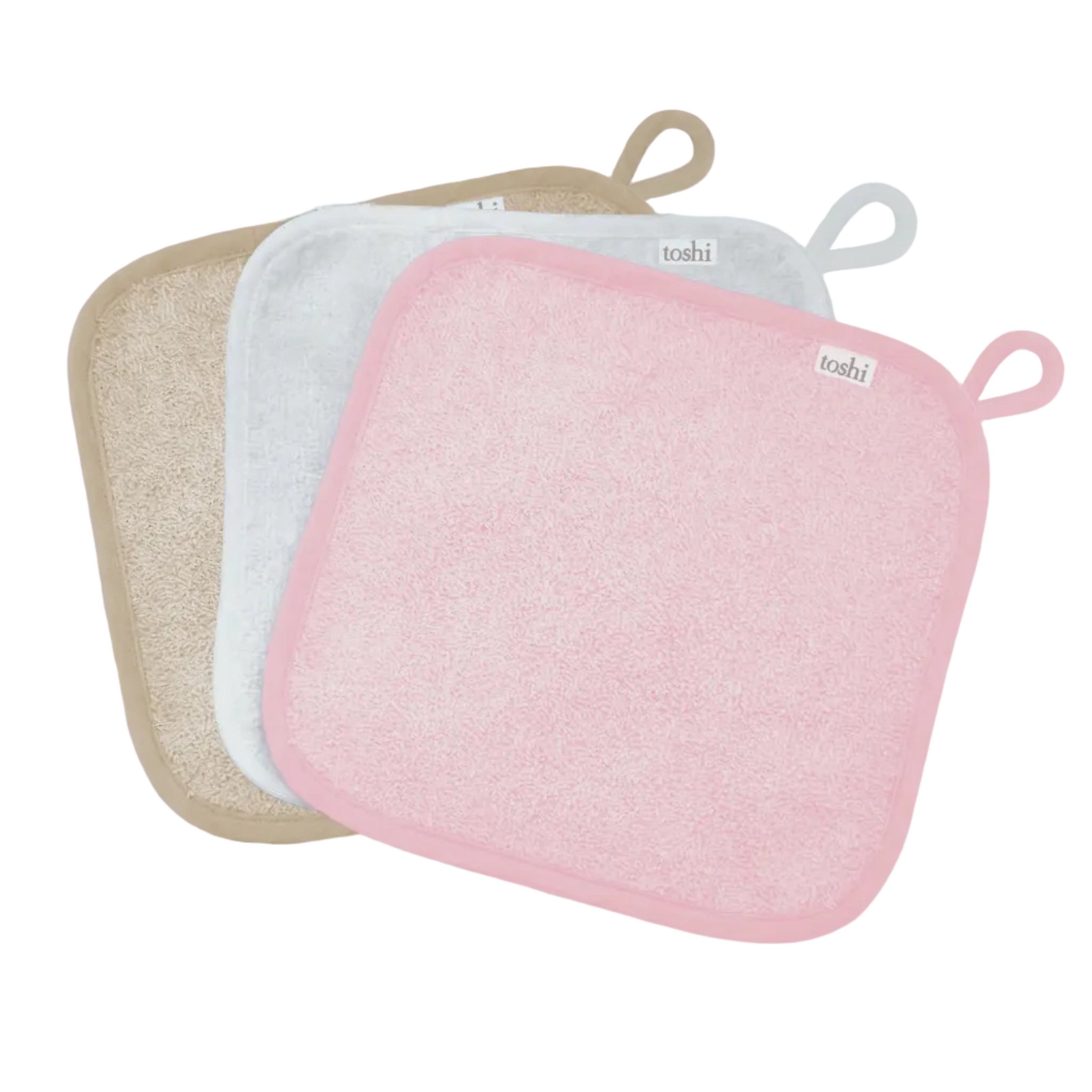 toshi | Baby Washcloth Yummy-3pcs / Sweetheart