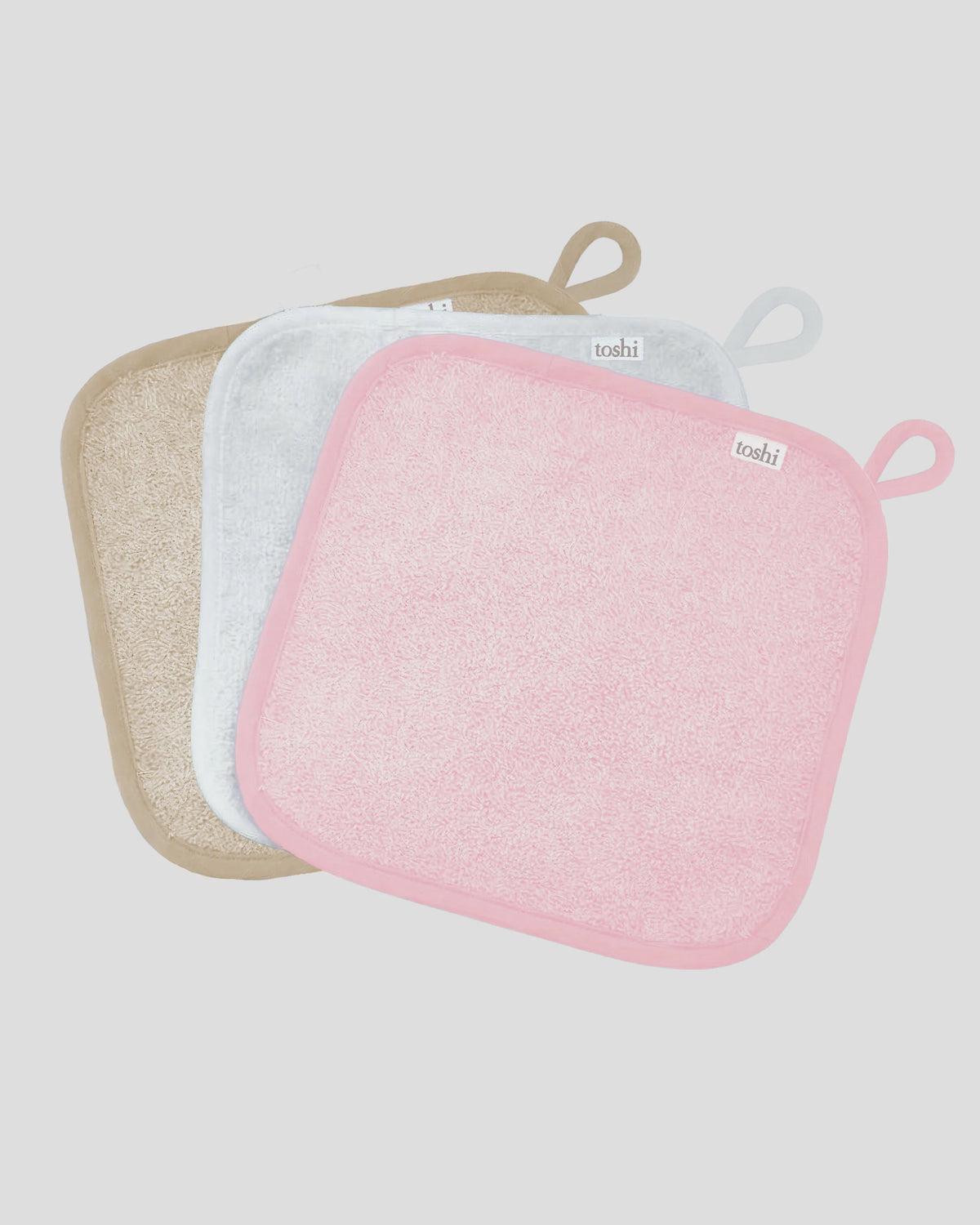 toshi | Baby Washcloth Yummy-3pcs / Sweetheart
