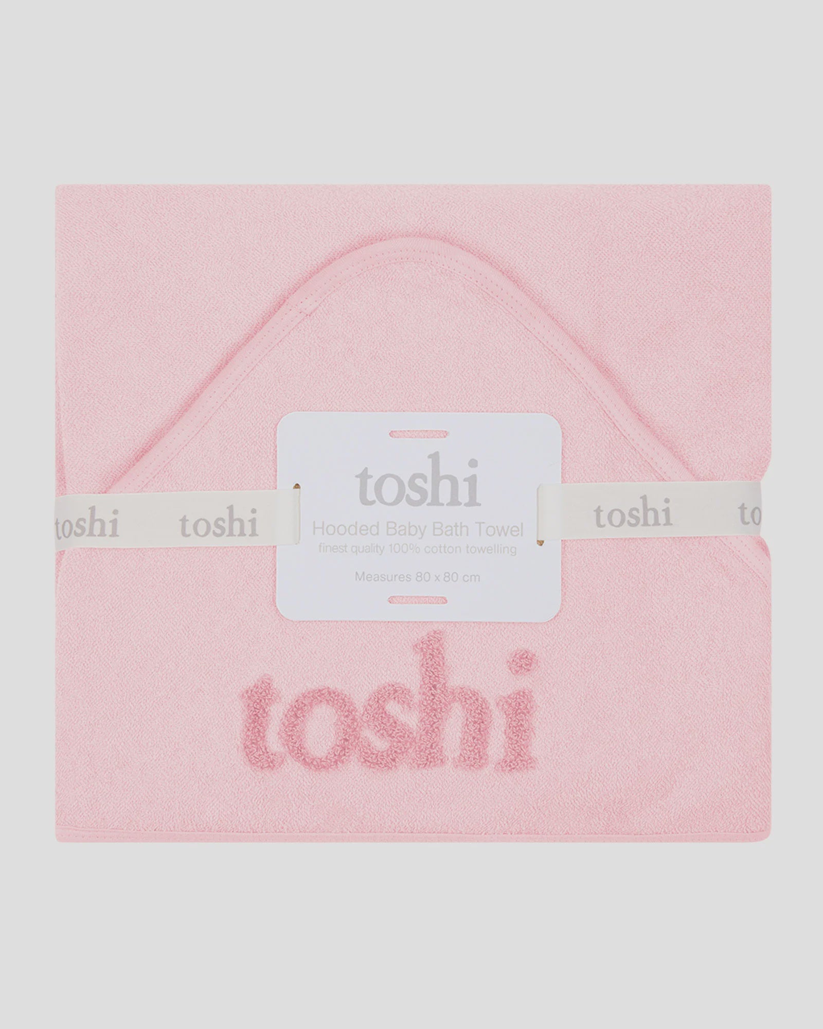 toshi | Hooded Baby Bath Towel Yummy / Misty Rose
