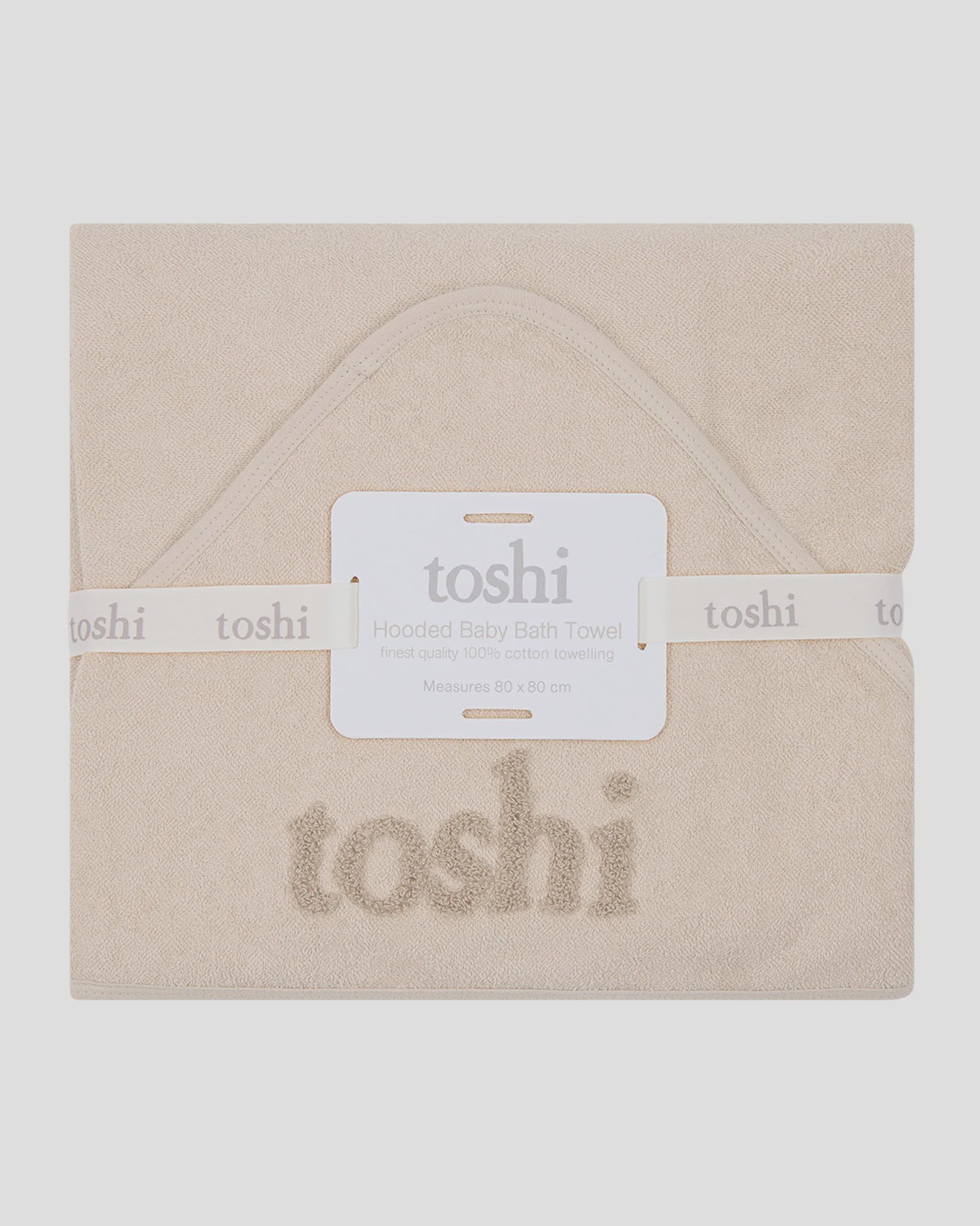 toshi | Hooded Baby Bath Towel Yummy / Oatmeal