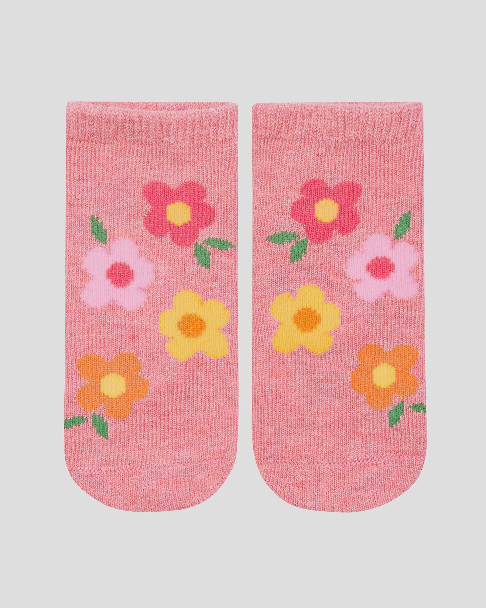 toshi | Organic Socks Ankle Jacquard / Rosie Posie