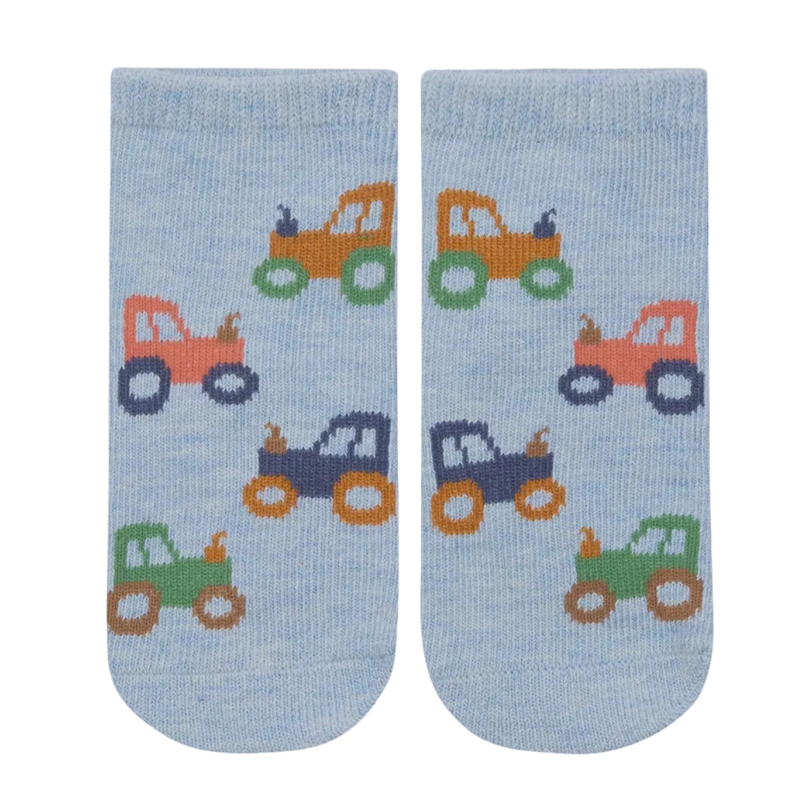 toshi | Organic Socks Ankle Jacquard / Tiny Tractors