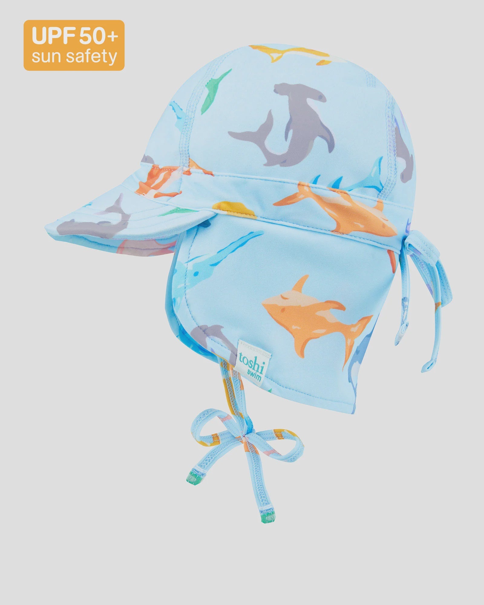 toshi | Swim Baby Flap Cap Classic - Sharky