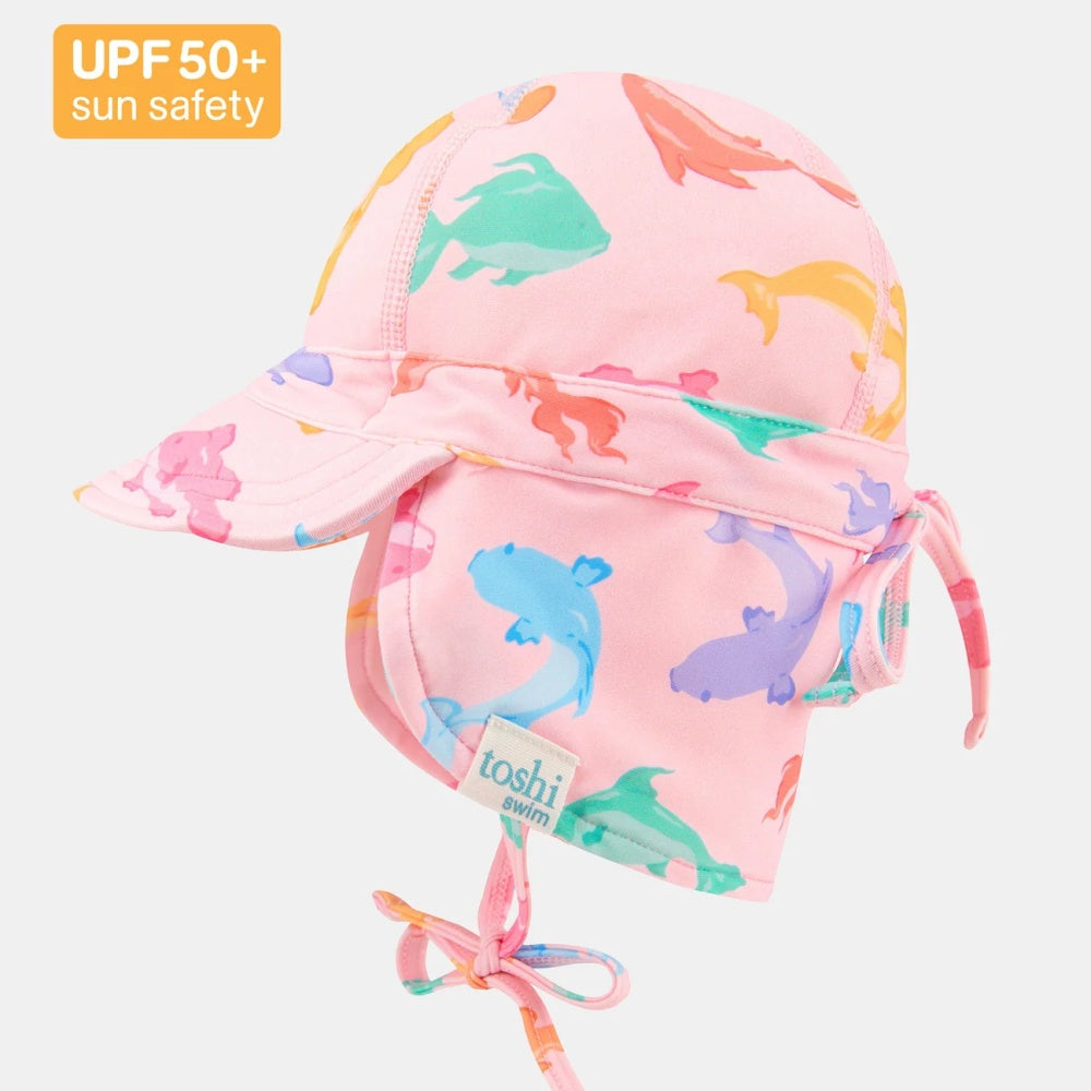 toshi | Swim Baby Flap Cap Classic - Dishy Fishy