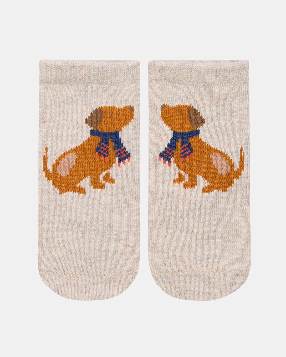 toshi | Organic Socks Ankle Jacquard / Puppy Dog
