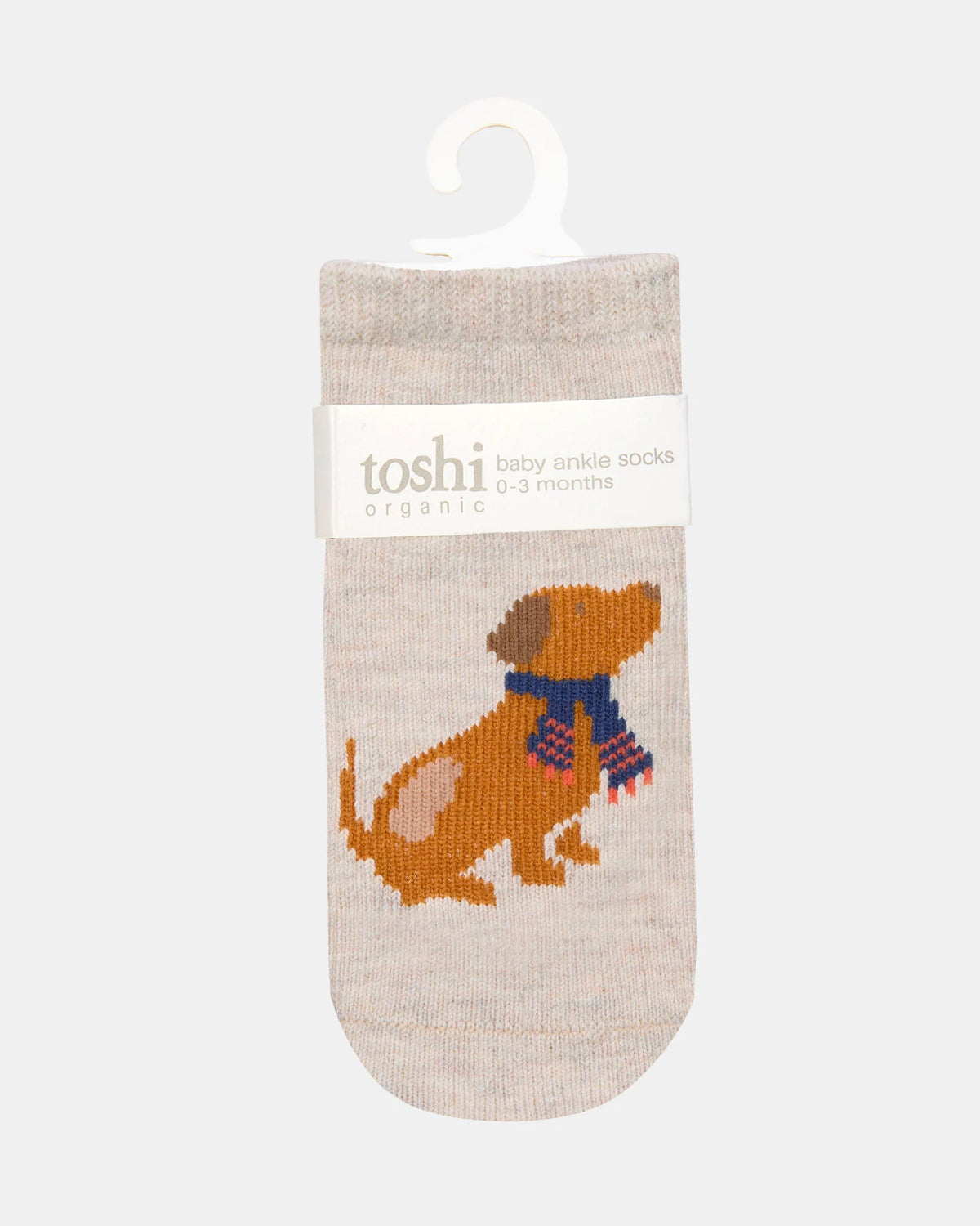 toshi | Organic Socks Ankle Jacquard / Puppy Dog