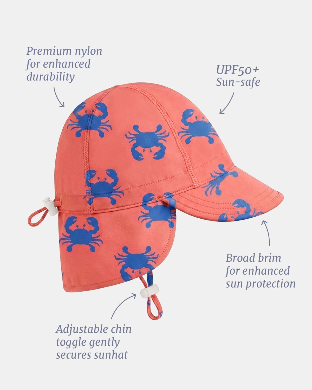 Swim Flap Cap - Pirate Mud Crabs