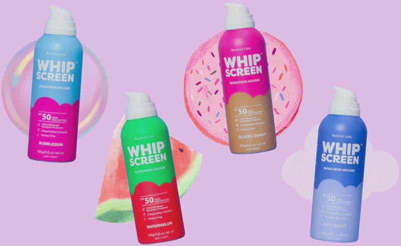 WhipScreen Sunscreen Mousse - 4 Types Available
