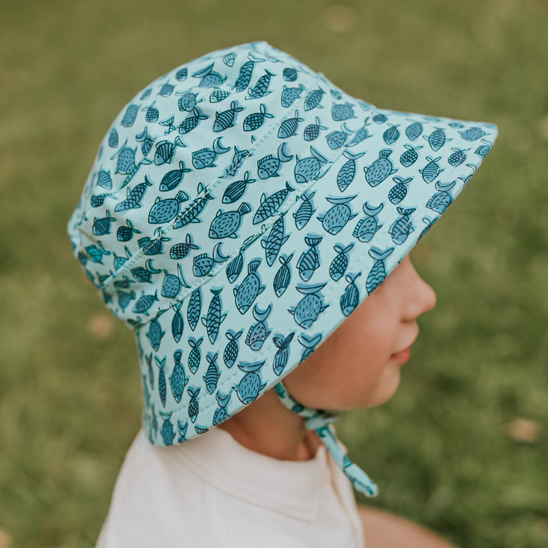 Bedhead | Kids Classic Bucket Sun Hat - Fish