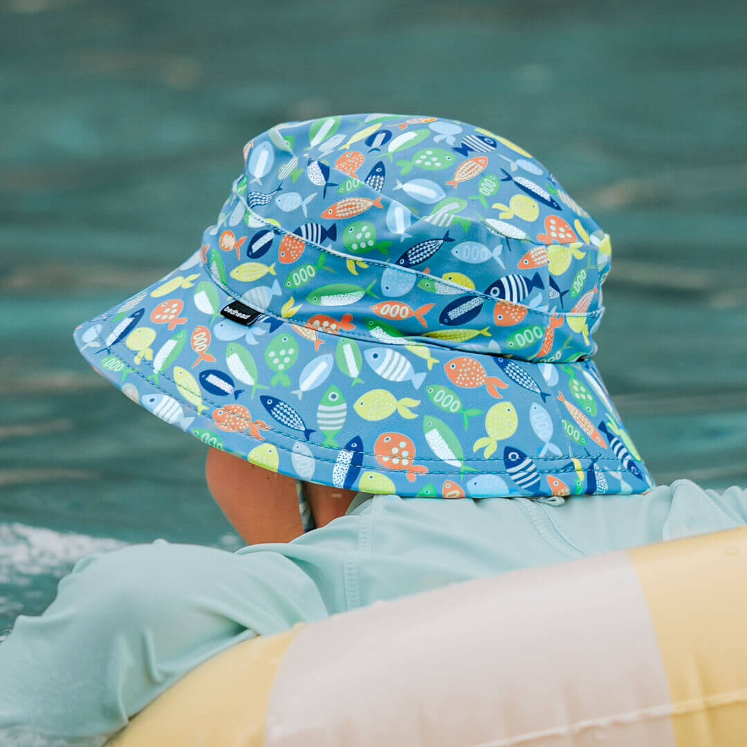 Bedhead | Kids Classic Swim Bucket Beach Hat - Pisces