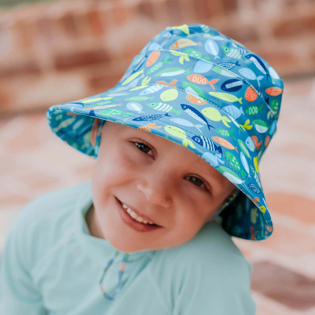 Bedhead | Kids Classic Swim Bucket Beach Hat - Pisces