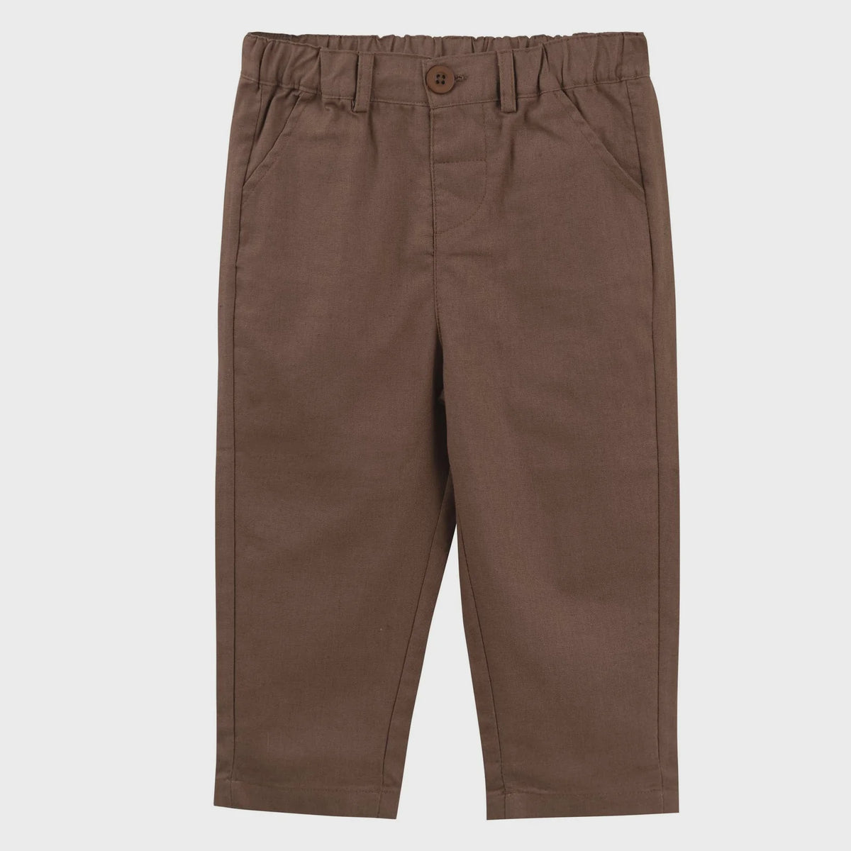 Finley Linen Pants - Chocolate