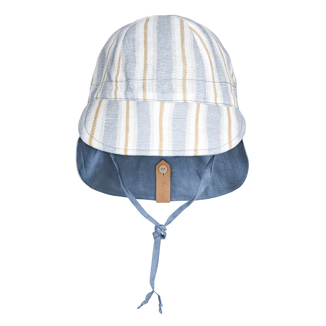 Bedhead | 'Lounger' Baby Reversible Flap Sun Hat - Spencer / Steele