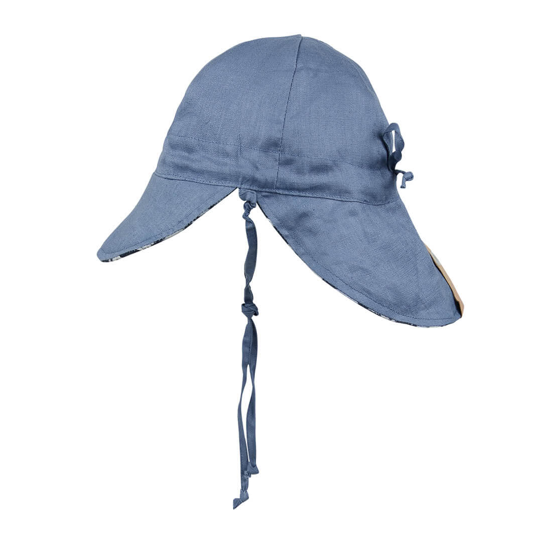 Bedhead | 'Lounger' Baby Reversible Flap Sun Hat - Spencer / Steele