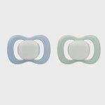 Pacifier GLOW Silicone Size 1 Twin Pack - 0-6m