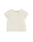 LAURA PUFF SLEEVE COLLAR TOP