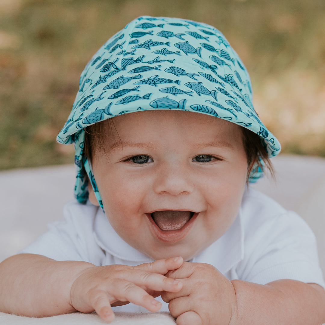 Bedhead | Legionnaire Flap Sun Hat - Fish