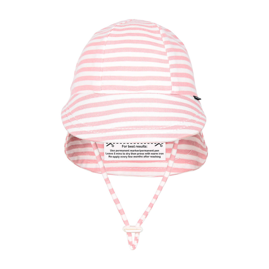 Bedhead | Legionnaire Flap Sun Hat - Pink Stripe