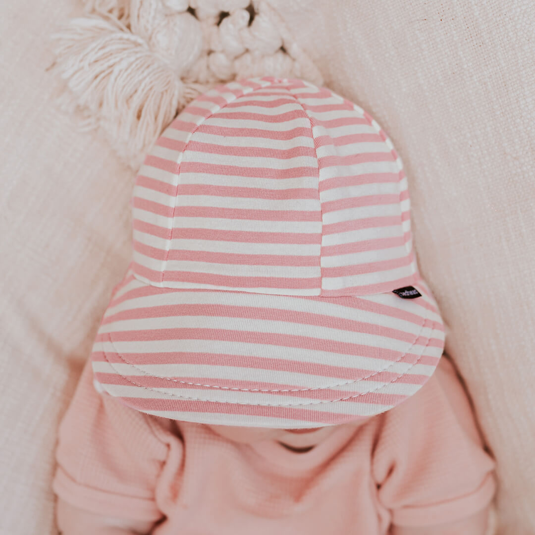 Bedhead | Legionnaire Flap Sun Hat - Pink Stripe