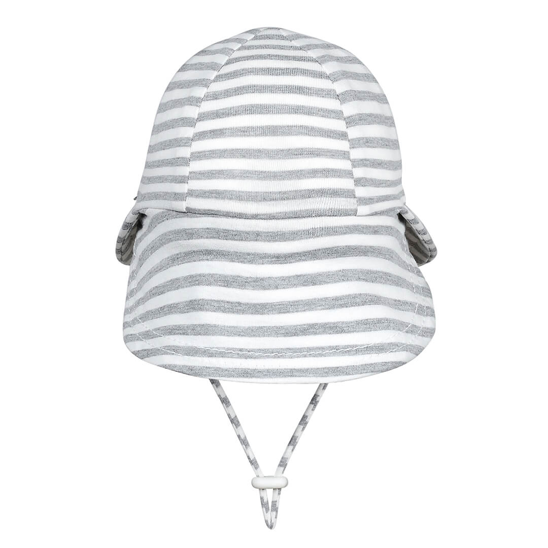 Bedhead | Legionnaire Flap Sun Hat - Grey Stripe
