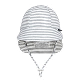 Bedhead | Legionnaire Flap Sun Hat - Grey Stripe