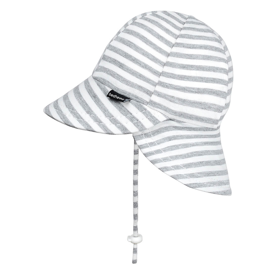 Bedhead | Legionnaire Flap Sun Hat - Grey Stripe