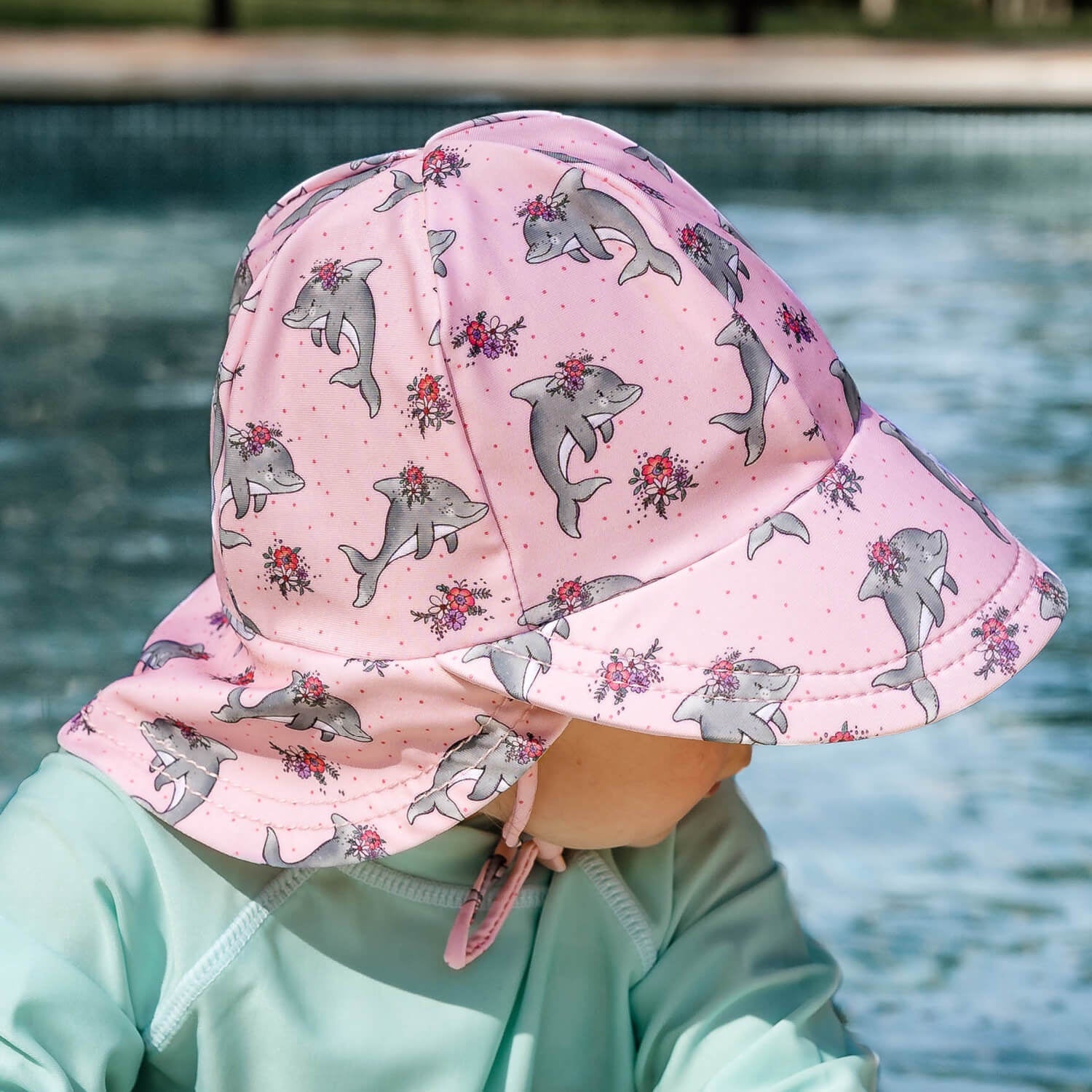 Bedhead | Swim Legionnaire Flap Beach Hat - Dolphin