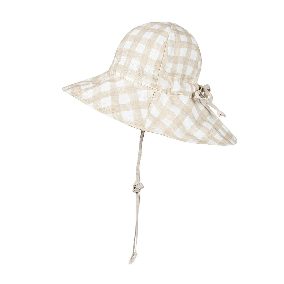 Bedhead | 'Wanderer' Girls Reversible Panelled Bucket Sun Hat - Flynn / Flax