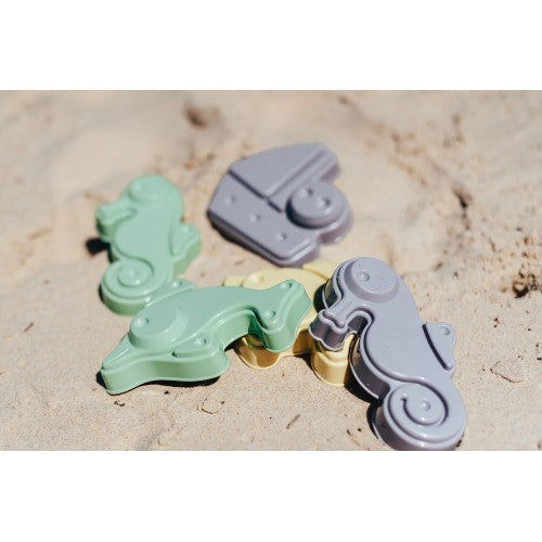 Plasto - I am Green - Beach Sand Mould Set - 6 Pce
