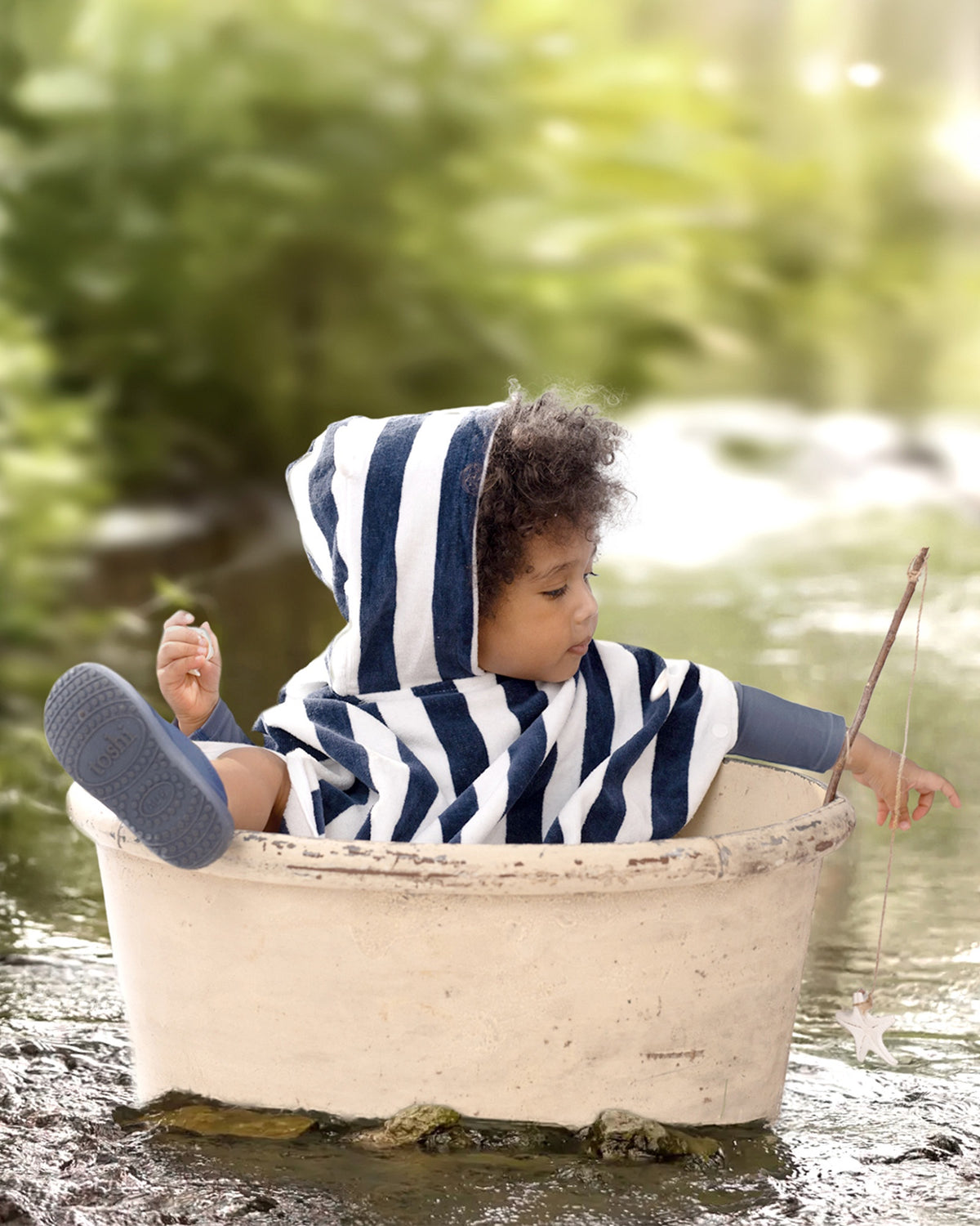 toshi | Hooded Towel Beachcomber / Moonlight