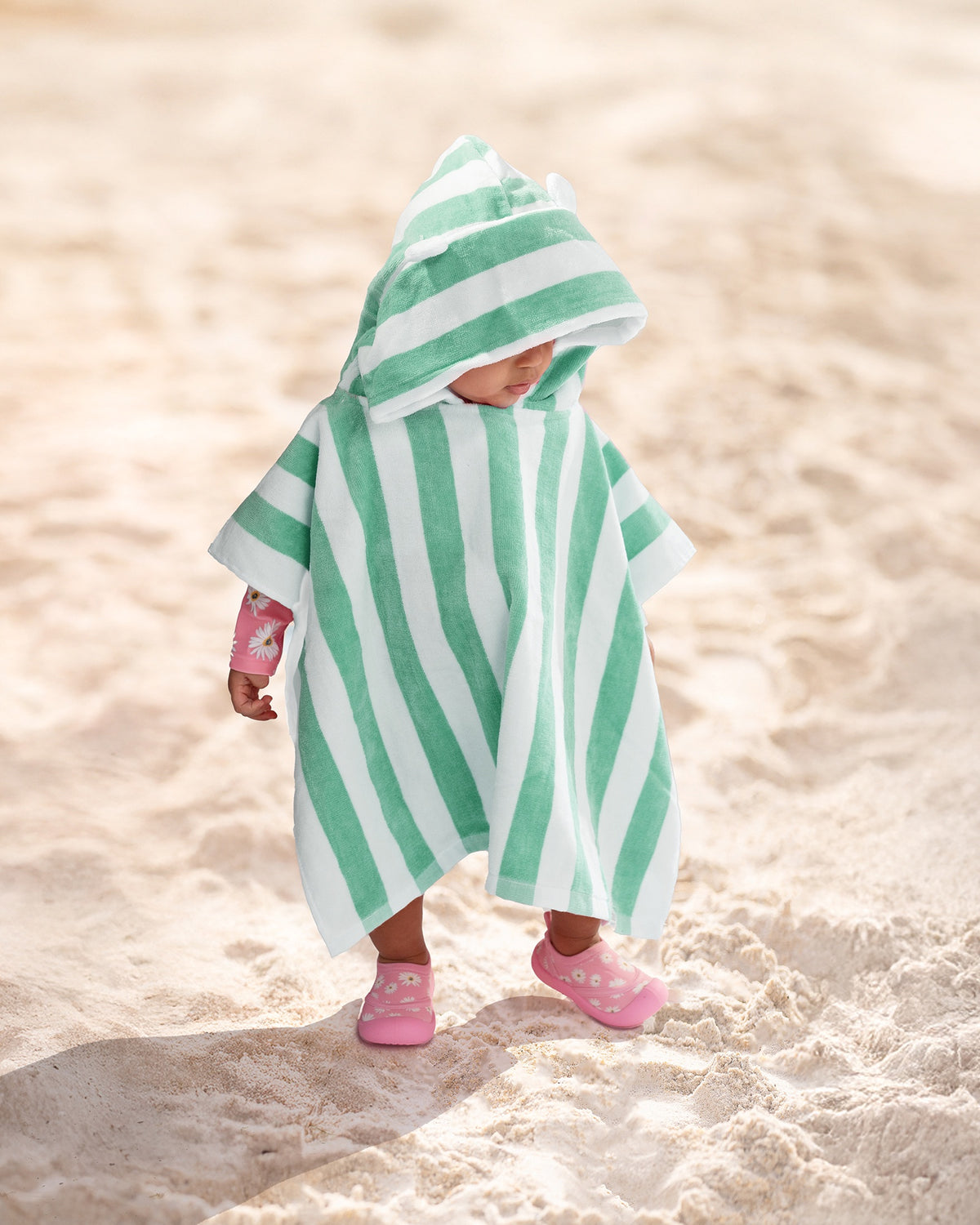 toshi | Hooded Towel Beachcomber / Seagrass
