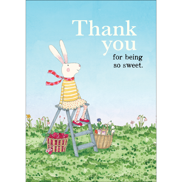 Ruby Red Shoes thank you card - Thank you for being so sweet.