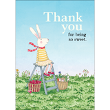 Ruby Red Shoes thank you card - Thank you for being so sweet.