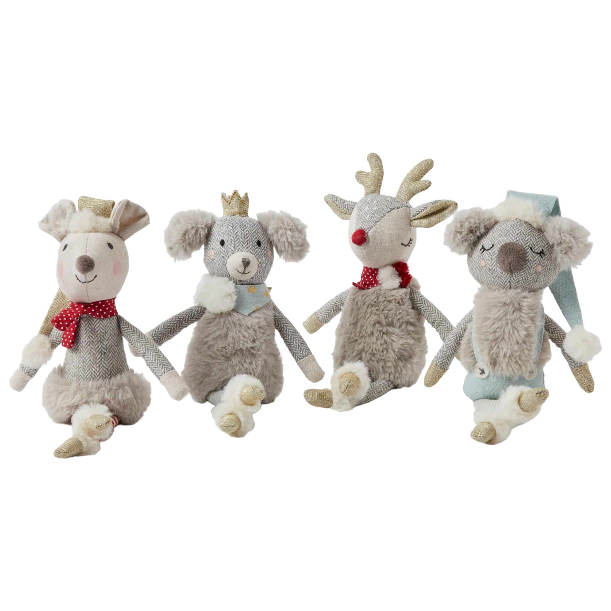 Jiggle & Giggle | Plush Rattles 4 Asst Designs