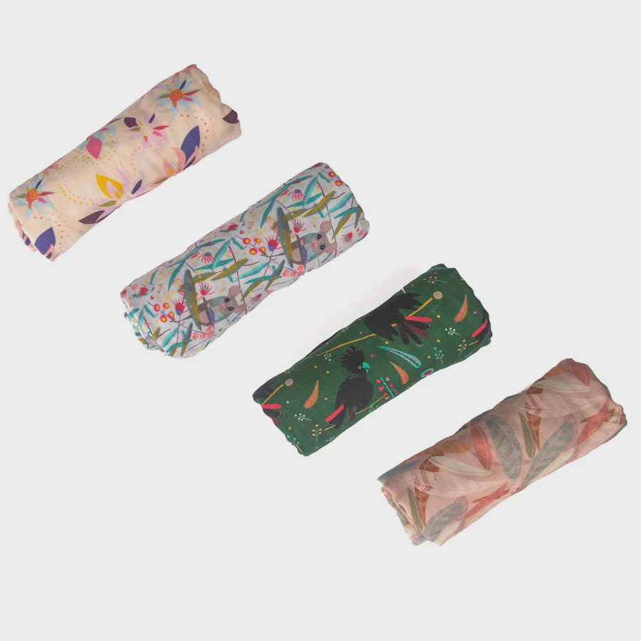 Bamboo Grove | Cotton Swaddle Muslin Cloths