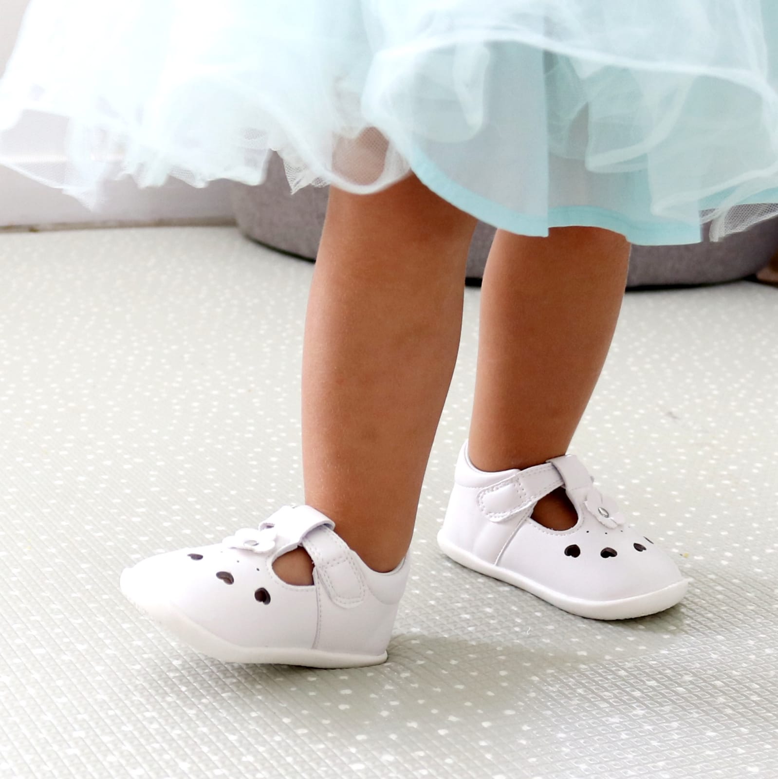 Lily Sandals - White - Baby Girl T-bars